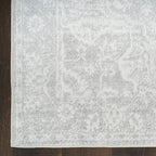 Nourison Home Astra Machine Washable Grey 2'2" x 8' Area Rug - Easy Clean, Non Shedding, Bed Room, Living Room, Dining Room, Kitchen (8' Runner)