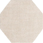 Unique Loom Solo Collection Area Rug - Calabasas (5' 3" Octagon, Ivory)