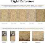 HUGEAR 8x10 Machine Washable Area Rugs Vintage Brown - Neutral Living Room Bedroom Rug Non Slip Stain Resistant Low Pile Aesthetic Throw Carpet Kids & Pet Friendly