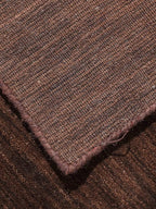 Hand Knotted Loom Wool ECO-Friendly Area Rugs - 8'x8', Square, Brown Color, Solid Plain Design, High Pile Thick Handmade Anti Skid Area Rugs for Living Room, Bed Room (L00111)