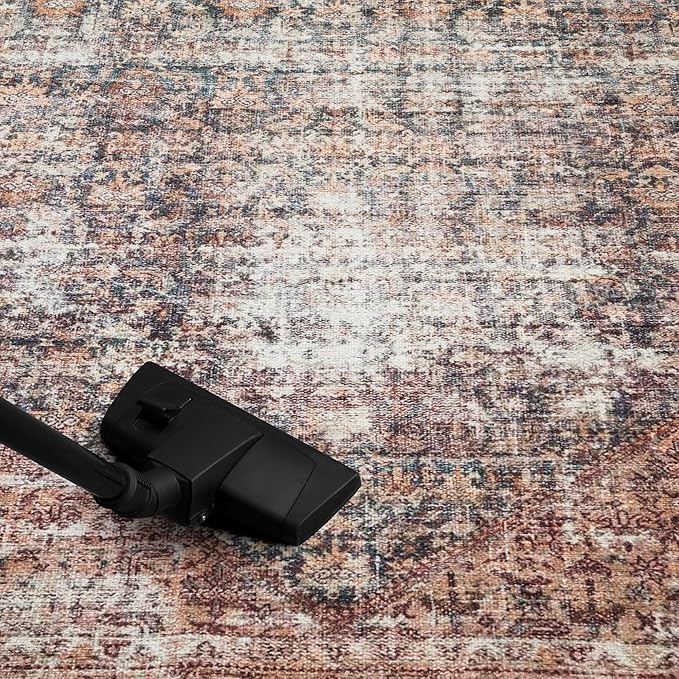 Keen Home Design 6x9 Rug - Machine Washable Area Rug with Non-Slip Backing, Ideal for Living Room, Dining Room, Bedroom - Vintage, Easy Clean, Durable, Low Pile - (6' x 9')
