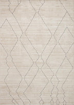 Loloi Darby Collection DAR-03 Sand/Charcoal 4'-0" x 6'-0" Accent Rug