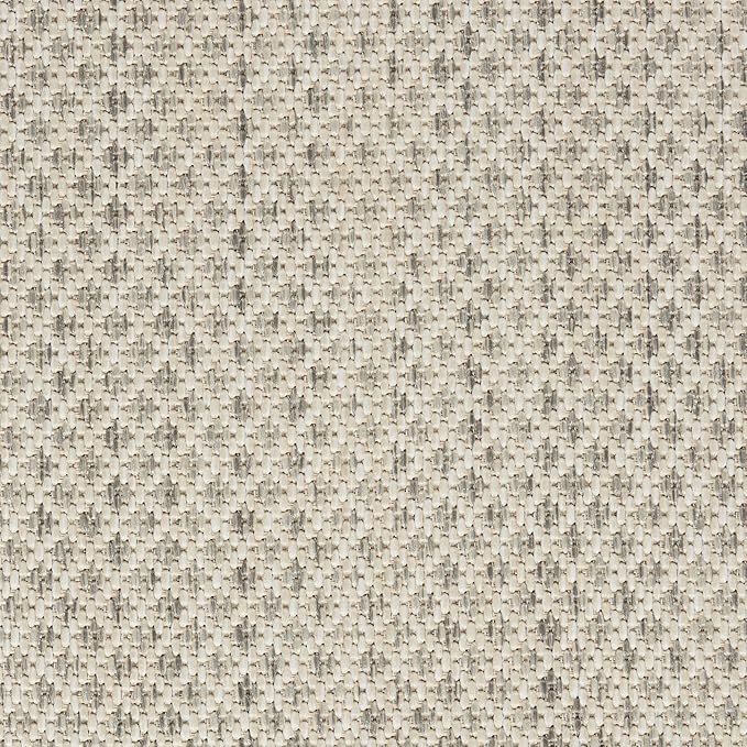 Nourison Home Courtyard Ivory Silver 2'2" x 16' Area Rug - Easy Clean, Non Shedding, Bed Room, Living Room, Dining Room, Kitchen (16' Runner)