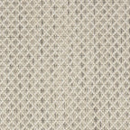 Nourison Home Courtyard Ivory Silver 6' x Square Area Rug - Easy Clean, Non Shedding, Bed Room, Living Room, Dining Room, Kitchen (6' x Square)