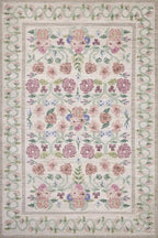 Loloi Rifle Paper Co. Rosa Collection RSA-01 Ivory 2'-0" x 5'-0" Accent Rug