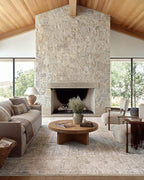 Loloi Amber Lewis Alie Collection ALE-02 Sand/Sky 5'-3'' x 7'-9'', .13'' Pile Height, Area Rug