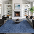 Valenrug Washable Rugs 6x9 - Non Slip 6x9 Area Rugs for Living Room, Stain Resistant Area Rugs for Bedroom, Foldable Machine Washable Area Rug(6'x9', Navy)