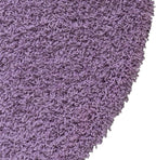Unique Loom Solid Shag Collection Area Rug (3' 3" Round, Lilac)