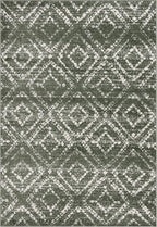 SAFAVIEH Adirondack Collection Area Rug - 5'1" x 7'6", Dark Green & Ivory, Geometric Design, Non-Shedding & Easy Care, Ideal for High Traffic Areas in Living Room, Bedroom, Dining (ADR131E-5)