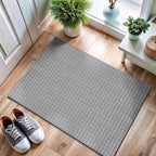 CAMILSON Modern Gray Non Slip Door Mat Rug 2x3 Ultra Soft High Pile Entryway Rugs Non Skid Rubber Backing Durable & Easy to Clean Carpet for Kitchen Bathroom Indoor Use (2 x 3 Gray)