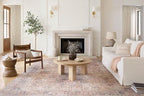 Loloi Skye Collection SKY-01 Blush/Grey 6'-0" x 9'-0" Area Rug