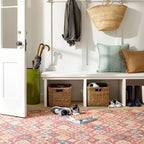 Dash and Albert Pali Machine Washable Area Rug - 6' x 9' Multicolor - Geometric Accent Rug - Anti-Slip Backing, Lightweight, Machine Washable, High Traffic Areas Kitchen, Mudroom, Laundry Room