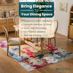 Istana 6x9 Area Rug - Multi Colors Rugs for Living Room 6x9 - Foldable Boho Rugs for Bedroom - Stain Resistant Washable Rug - Eco-Friendly Area Rugs - Easy to Clean Living Room Rug