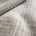 Dash & Albert Crosshatch Dove Grey Hand Micro Hooked Wool Rug, 9.5 X 13.5 Feet, Grey Solid Pattern