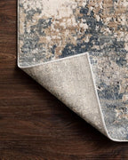 Loloi Teagan Collection TEA-06 Sand/Mist 2'-8" x 13' Runner Rug, Large, Soft Neutral Rug, High-Traffic for Living Room, Bedroom, Home Office, Dining Area