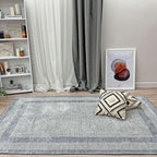 Alfa Rich 5x8 Light Gray Washable Area Rugs for Living Room Bedroom Kitchen Dining Cotton Decor Rug