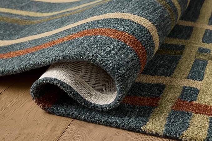 Loloi Magnolia Home by Joanna Gaines Waylon Collection WAY-01 Denim/Multi 2'-3" x 3'-9" Accent Rug