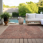Addison Rugs Chantille ACN591 Salmon 3' x 5' Indoor Outdoor Area Rug, Easy Clean, Machine Washable, Non Shedding, Bedroom, Living Room, Dining Room, Kitchen, Patio Rug