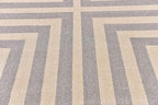 Unique Loom Athens Collection Classic Geometric Modern Border Design Area Rug (10' 0 x 13' 0 Rectangular, Gray/ Beige)