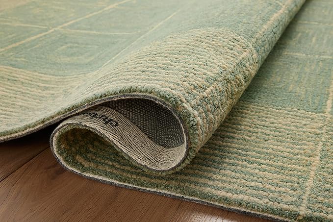 Loloi Chris Loves Julia Francis Collection FRA-02 Green/Natural 7'-9" x 9'-9" Area Rug
