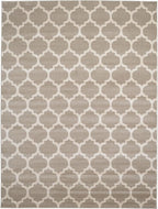 Rugs.com Lattice Collection Rug – 9' x 12' Light Brown Medium Rug Perfect for Living Rooms, Large Dining Rooms, Open Floorplans