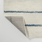 JONATHAN Y Williamsburg Minimalist Stripe Cream/Navy Indoor Area Rug, 3x5, Contemporary, Modern, Easy-Cleaning for Living Room, Bedroom, Kitchen, Pet Friendly, Non-Shedding (MOH201E-3)