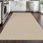 EARTHALL Washable Area Rug 4x6 Ft Non Slip Rugs for Entryway Braided Rubber Backed Bedroom Carpet Cotton Entry Rug Woven Floor Carpets for Bedroom Dining Room Living Room, Send/Beige