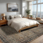 Area Rug Non Slip Machine Washable Ultra Soft Living Room/Bedroom/Kitchen/Outdoor/Classroom Vintage Brown, 8'×10'