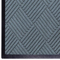 WaterHog Diamond | Commercial-Grade Entrance Mat with Rubber Border – Indoor/Outdoor, Quick Drying, Stain Resistant Door Mat (Bluesttone, 4' x 12')