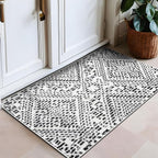 Rugshop Boho Cream Tribal Area Rug 2x3 – Modern Indoor Carpet for Living Room, Bedroom, or Entryway – Non-Shedding, Low Pile Geometric Design 2' x 3'