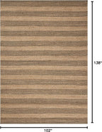 Loloi Chris Loves Julia Judy Collection JUD-06 Natural/Chocolate 8'-6" x 11'-6" Area Rug