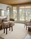 Loloi Magnolia Home by Joanna Gaines Henley Collection HNY-01 Ivory/Smoke 5'-0" x 7'-6" Area Rug