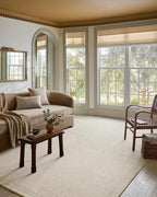 Loloi Magnolia Home by Joanna Gaines Henley Collection HNY-01 Ivory/Smoke 2'-6" x 7'-6" Runner Rug