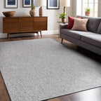 Easy Jute Rugs 9x12 Gray Color Living Room Indoor Outdoor Area Rug for Farmhouse Patio and Kitchen Rug High Traffic Washable Easy to Clean Solid Boho Woven Design Outside Carpet (9 x 12)