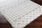 Livabliss Hapsburg Moroccan Shag Area Rug, 7'10" x 10'2", Light Gray
