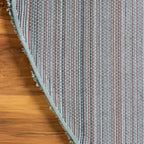 Unique Loom Solid Shag Collection Area Rug (5' 3" Round, Light Slate Blue)