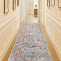 Washable Area Rug. Modern Farmhouse. Vintage. Turkish. Bohemian. Distressed. Oriental. Traditional. Rugs for Living Room. Dining. Bedroom. Office. Entryway. Foyer. (858RM, 2'5" x 4'9")