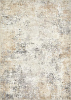 5x7 Area Rug Living Room Rugs - Washable Neutral Modern Abstract Soft Thin Large Rug Indoor Floor No Slip Rug Carpet for Bedroom Under Dining Table Home Office Decor - Golden Grey