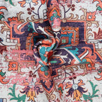 GLN Rugs Traditional Collection - Machine Washable Area Rug, Traditional Washable, Non Slip, Low Pile Chenille Rug, Living Room, Bedroom, Kitchen Rug (2'6" x 7' Pink/Multicolor)