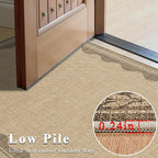 Scalloped Easy Jute Rug 5x7 Outdoor Rug Washable Rugs for Entryway Porch Non Slip Neutral Farmhouse Indoor Outdoor Carpet for Backyard Patio Office