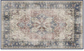 RUGGABLE Washable Vintage Area Rug – Kamran Royal Blue 3x5, Stain-Resistant, Non-Slip – Small Machine Washable Rugs for Living Room, Bedroom, Hallway, Entryway & Office–with Standard Pad