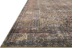 Loloi Amber Lewis Morgan Collection MOG-03 Denim/Multi 8'-3" x 11'-3" 38" Thick Area Rug feat. CloudPile, Neutral, Room Décor, Vintage Inspired, Livingroom, Bedroom, Dining Area
