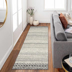 Moroccan Washable Runner Rug, 2x6 Ultra Soft Non-Slip Vintage Boho Hallway Kitchen Runner Rug Floor Carpet for Bedroom Bathroom Laundry Living Room