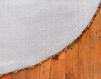 Unique Loom Davos Shag Collection Area Rug - Solid (4' 1" Round, Peppercorn)