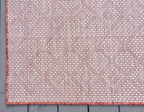 Unique Loom Outdoor Trellis Collection Area Rug - Tribal Trellis (2' x 8' Runner, Rust Red/ Ivory)