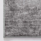 LUMI 8x10 Washable Area Rug for Living Room, Ultra Soft Modern Neutral Grey Rugs Non Slip with Rubber Backing, Low Profile, High Traffic, Stain Resistant Carpets, Ideal for Bedroom, Dining Room