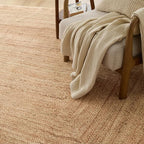 Bedsure 5x7 Printed Jute Rug for Living Room, Machine Washable Rugs, Jute-Look Rug, Non-Slip Backing, Non-Shedding