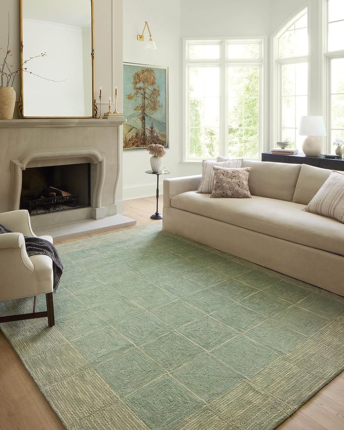 Loloi Chris Loves Julia Francis Collection FRA-02 Green/Natural 2'-0" x 5'-0" Accent Rug