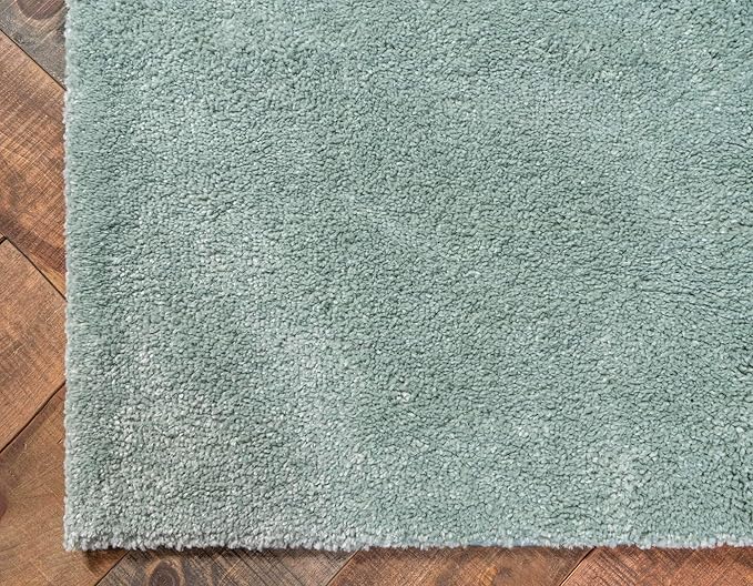 Unique Loom Solo Collection Area Rug - Calabasas (5' 3" x 7' 7" Rectangle, Light Blue)