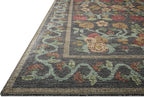 Loloi Rifle Paper Co. Rosa Collection RSA-01 Black 5'-0" x 7'-6" Area Rug